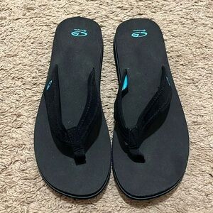 Black Champion size 8 flip flops